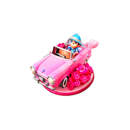 Rosy Cabriolet decoration